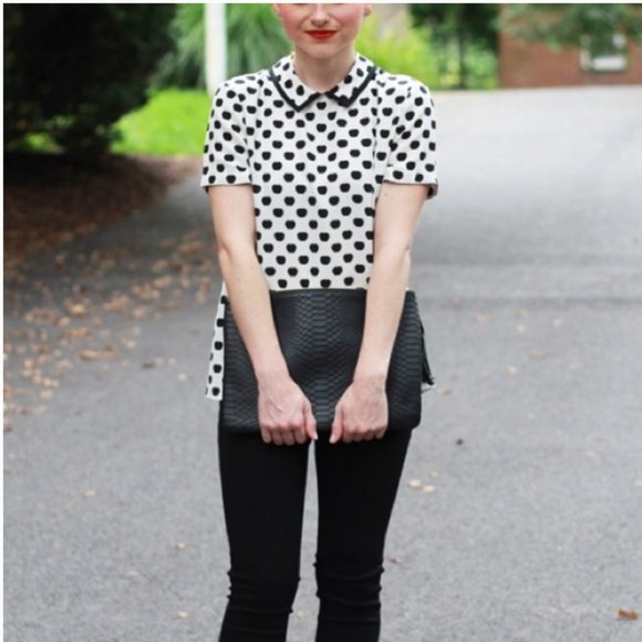 Kate Spade Sierra Apple Print Top blouse 2 nwot - Picture 5 of 13